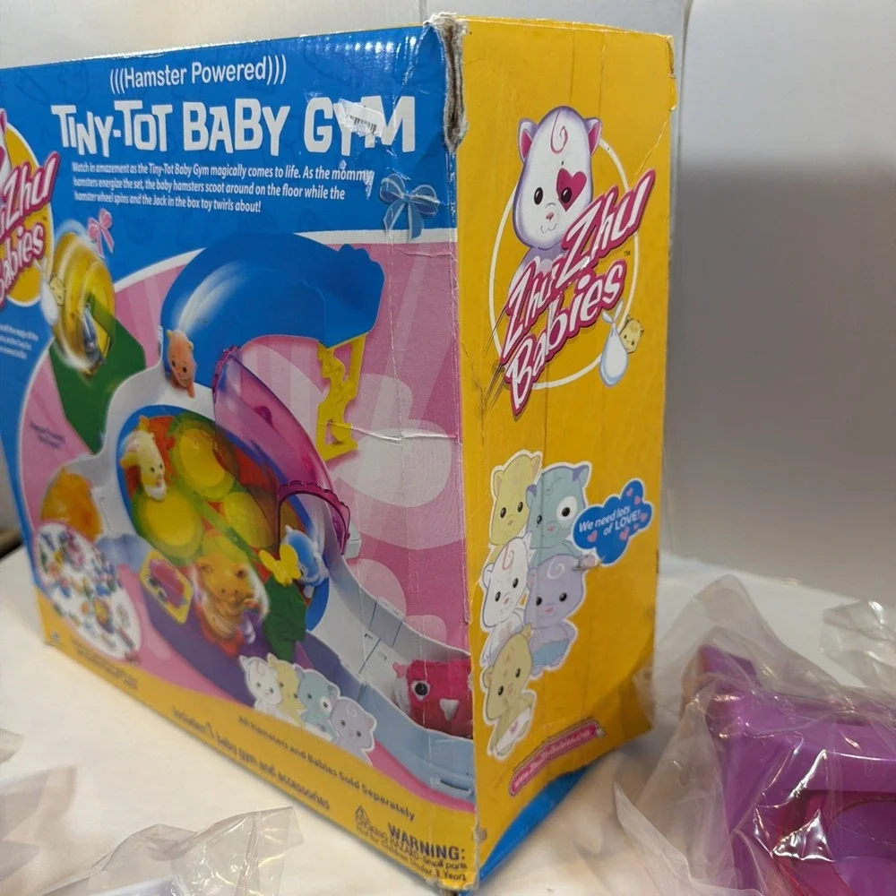 Zhu Zhu‎ Babies Tiny-Tots Baby Gym – NEW + 1 Hamster – Box Damaged